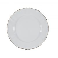 Тарелка закусочная 20.5 см HARMONIAE, фарфор, белый с золотым кантом LE COQ