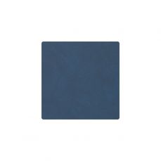 Подставка под кружку из натуральной кожи квадратный 10x10 см, цвет глубокий синий, NUPO LIND DNA 991138