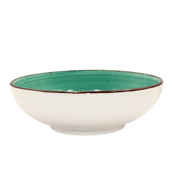 Тарелка глубокая Aria 600мл бирюзовая 2шт.