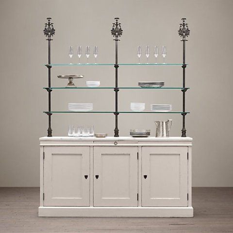 Шкаф Сервинг 173x49x260 mixed  RESTORATION HARDWARE