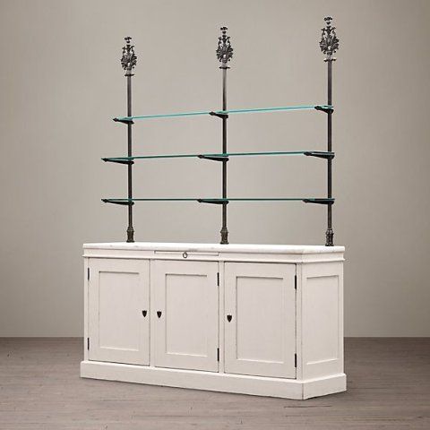 Шкаф Сервинг 173x49x260 mixed  RESTORATION HARDWARE