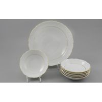 Набор салатников Верона 7 предметов Золотая отводка 67161416-1139 LEANDER