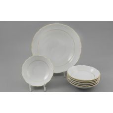 Набор салатников Верона 7 предметов Золотая отводка 67161416-1139 LEANDER