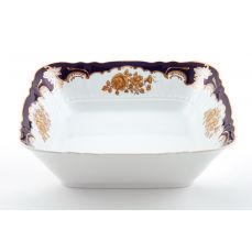 Салатник квадратный Соната 25 см Золотая роза, кобальт 07111424-1457 LEANDER