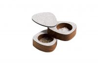 Набор солонка/перечница фигурная 8х10х3 см, цвет бело-серый, NUPO LIND DNA 98939