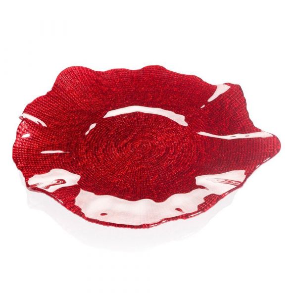 Блюдо IVV Folies плоское цвет красный 