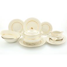 Сервиз столовый 25 предметов Соната Золотой кант 07562011-1239 LEANDER