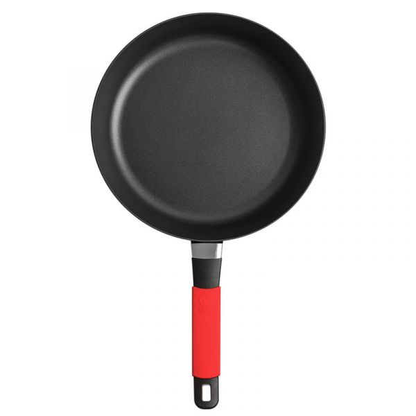 Сотейник Индукционный ?20cm, с красной силиконовой ручкой, h=7 cm     (10)     37220r