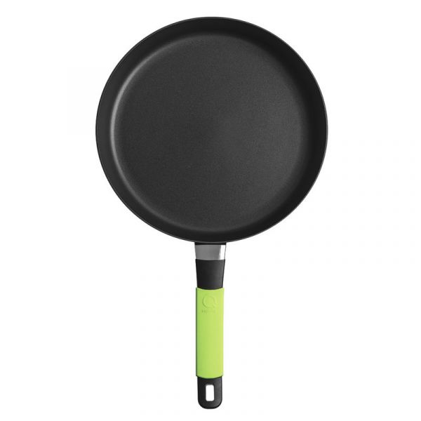 Сковорода Индукционная ?24cm, с зеленой силиконовой ручкой, h=5 cm     (10)     37124i