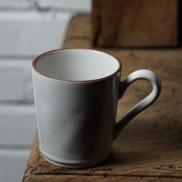 Кружка Beja 360 мл, белый/красный Costa Nova