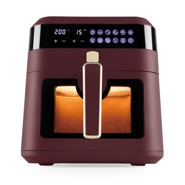 Аэрогриль электрический 6.3 л, пластик, матовый бордо, Leonardo BERLINGER HAUS

