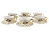 Набор чашек 200 мл с блюдцем Соната 6 шт Мадонна 07160425-0676 LEANDER