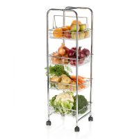 Kitchen Craft Тележка на колесиках трехъярусная Chrome