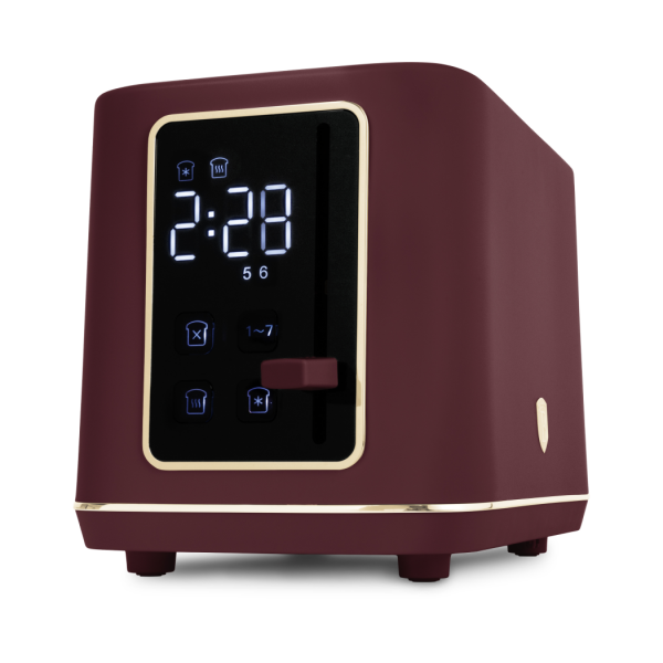 Тостер цифровой электрический, пластик, матовый бордо, Leonardo BERLINGER HAUS
