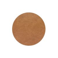 Сервировочная салфетка из натуральной кожи круглая 30 см, цвет коричневый, Hippo LIND DNA 990021