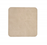 Подставка под кружку из кожи квадратный 10х10 см песочный NUPO Vero 524007