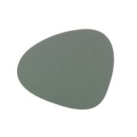 Сервировочная салфетка из натуральной кожи фигурная 36х42 см, цвет пастельный зеленый, NUPO LIND DNA 981902