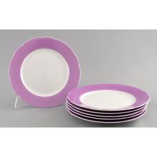 Набор тарелок мелких 25 см 6 шт Лиловые цветы 03160115-2391 LEANDER