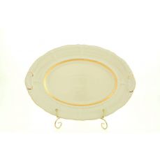 Блюдо овальное 36 см Золотой кант 07511513-1239 LEANDER