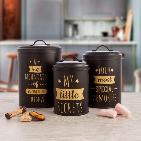 Банка для продуктов B&W Negra 16x20см