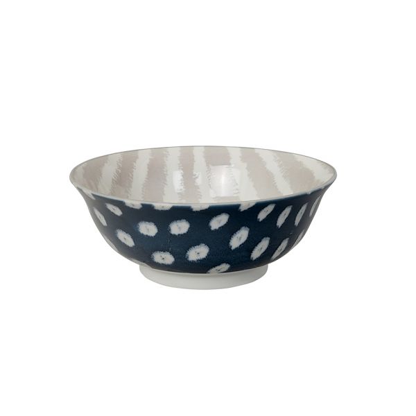 Чаша  Gray Stripe/Dark Blue Dot  TOKYO DESIGN