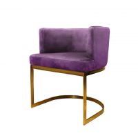 Полукресло Пимлико 61x59x73 Light purple/gold  ROOMERS FURNITURE
