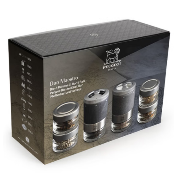 Набор мельниц для соли и перца MAESTRO DUO 11 см, графит Peugeot 48013
