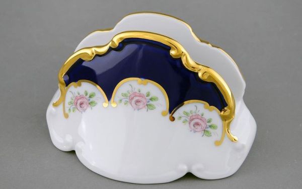 Подставка для салфеток 8.5 см Розовый цветок, кобальт 20114621-0419 LEANDER