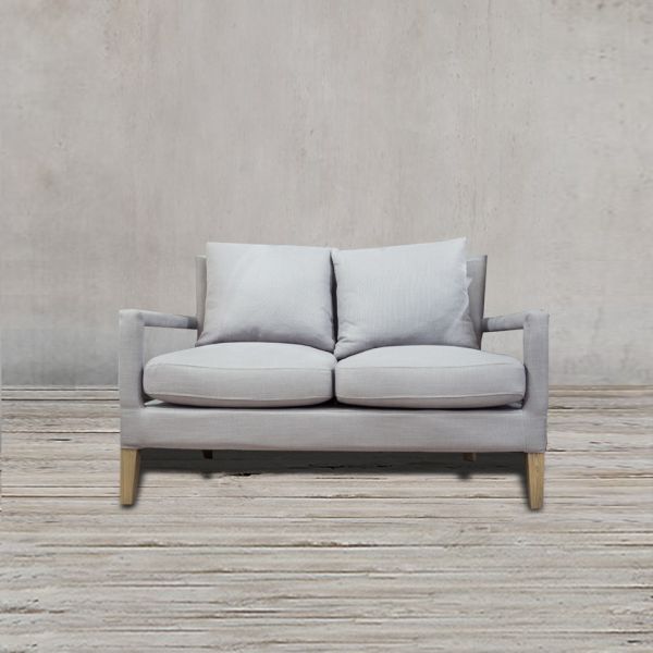 Диван Джим 130x82x81 light grey  ROOMERS FURNITURE