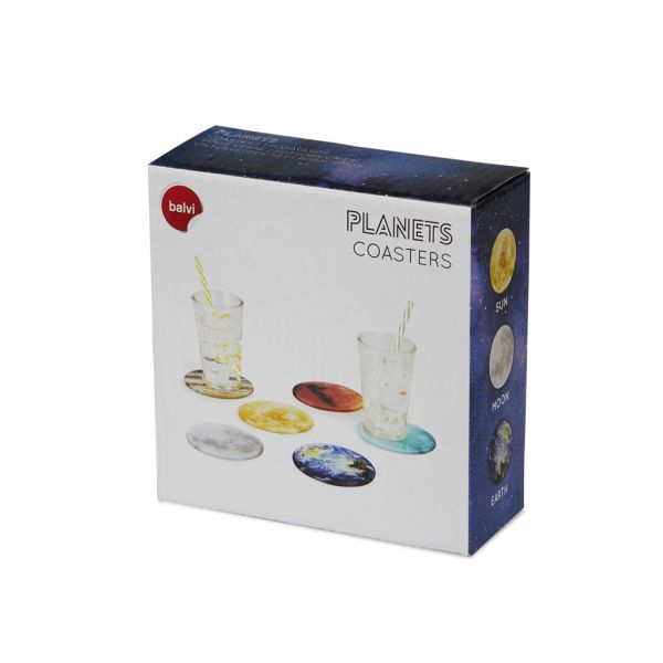 Подставка под стаканы Planets 6шт.