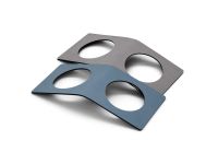 Кольцо для салфетки набор 2 шт, 6х14 см, цвет голубой-светло-серый, NUPO LIND DNA 98236