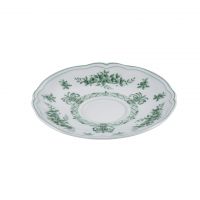 Чайное блюдце 15 см NEOS ANTHIROS, фарфор, белый/зеленый LE COQ