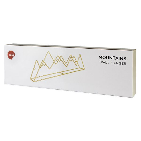 Вешалка настенная Mountain золотая