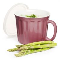 SagaForm Кружка для супа с крышкой Kitchen, розовая