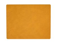 Сервировочная салфетка из натуральной кожи прямоугольная 30х40 см, цвет карри, LIND DNA 981095