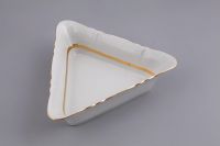 Салатник треугольный Соната 21 см Золотой кант 07111433-1239 LEANDER