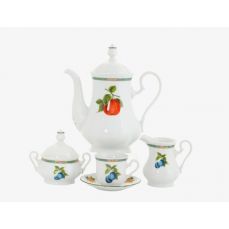 Сервиз кофейный 15 предметов с чашкой 150 мл Фруктовый сад 03160714-080H LEANDER