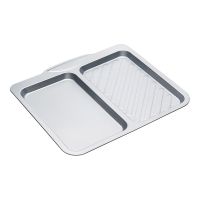 Противень двойной с антипригарным покрытием 40x35.5 см, сталь, серый, Bakeware KITCHEN CRAFT

