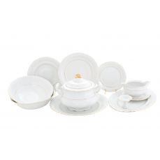 Столовый сервиз Соната 25 предметов на 6 персон Золотая отводка 07162011-1139 LEANDER