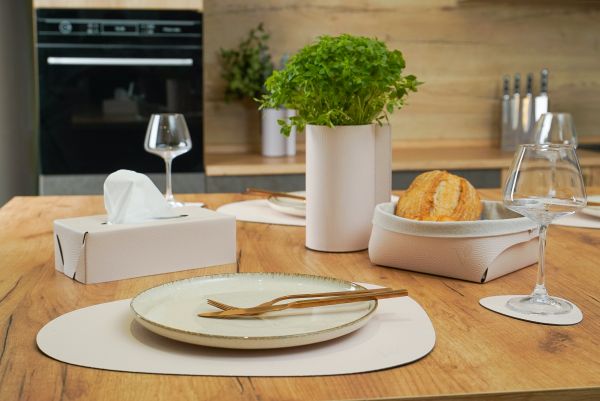 Салфетница из кожи, кремовый 23х12х7 см, HIPPO Vero VR-01CR