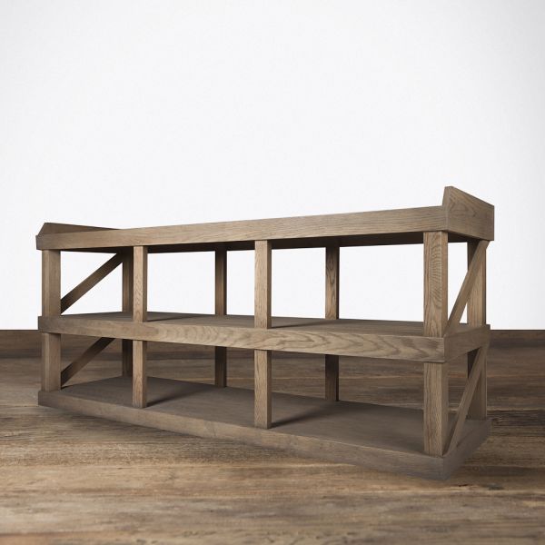 Стеллаж Хейди 180x45x85 natural oak  ROOMERS FURNITURE