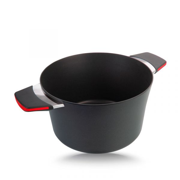 Кастрюля красная Индукционная ?20cm, 2,5 л. С крышкой и цветной упаковкой     (6)     37250r