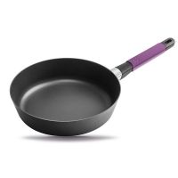 Сотейник ?28cm, с баклажановой силиконовой ручкой, h=7 cm     (10)     30228v