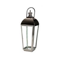 Подсвечник 27x25.5x81 см silver/clear ROOMERS FURNITURE