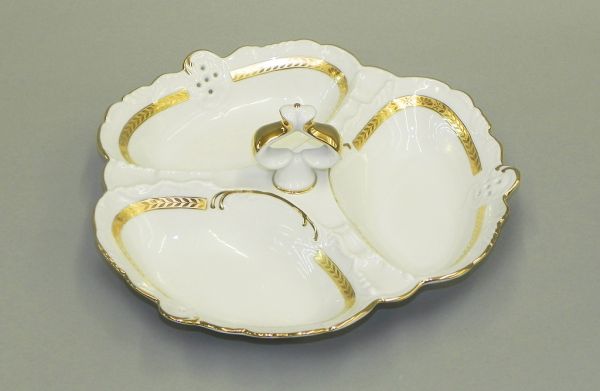 Менажница 'Кабаре' 3 секции Золотой кант 38116435-1239 LEANDER