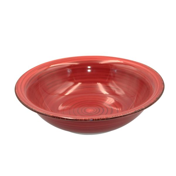 Тарелка глубокая Aria 850 мл красный 2 шт Papi
