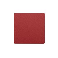 Подставка под кружку из натуральной кожи квадратный 10x10 см, цвет красный, Bull LIND DNA 98359