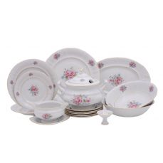 Столовый сервиз Соната 25 предметов на 6 персон Розовые цветы 07162011-0013 LEANDER