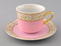 Чашка высокая с блюдцем 200 мл 02120415-234K LEANDER