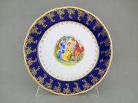 Блюдо круглое мелкое 30 см Мадонна кобальт 03111313-0179 LEANDER